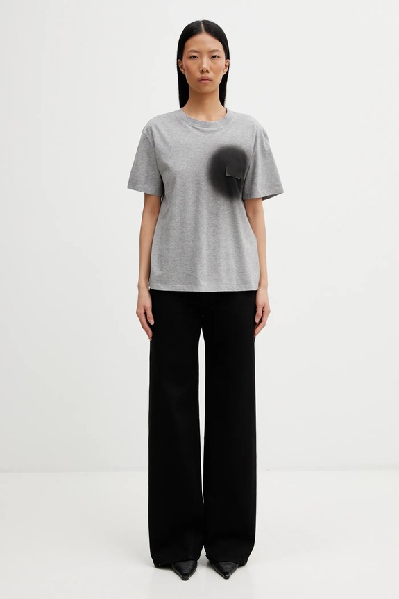 Bavlnené tričko MM6 Maison Margiela S52GC0364.M20048 sivá