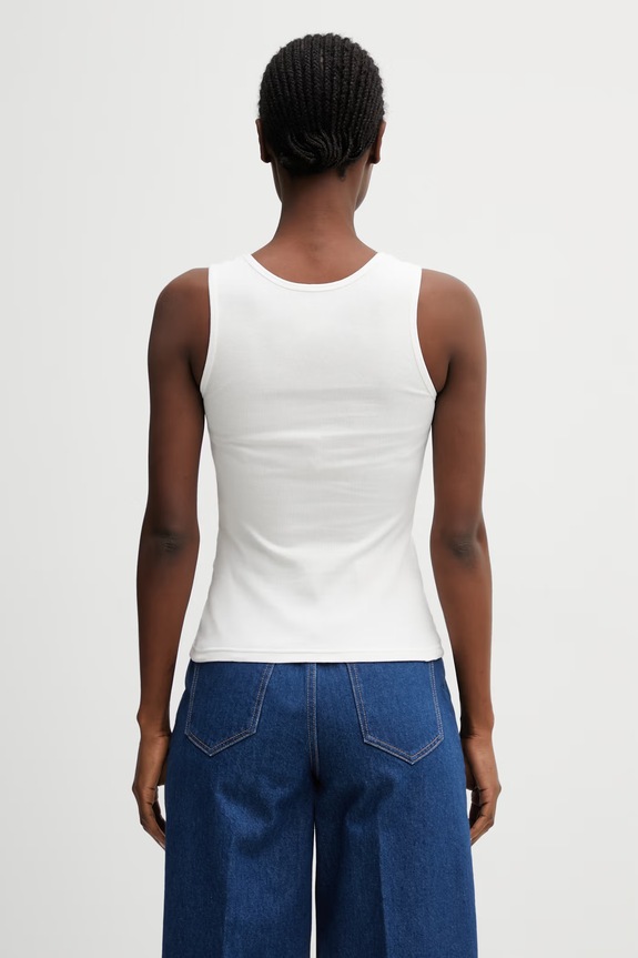 Odzież MM6 Maison Margiela top damski S52NL0075.M20054.101 biały