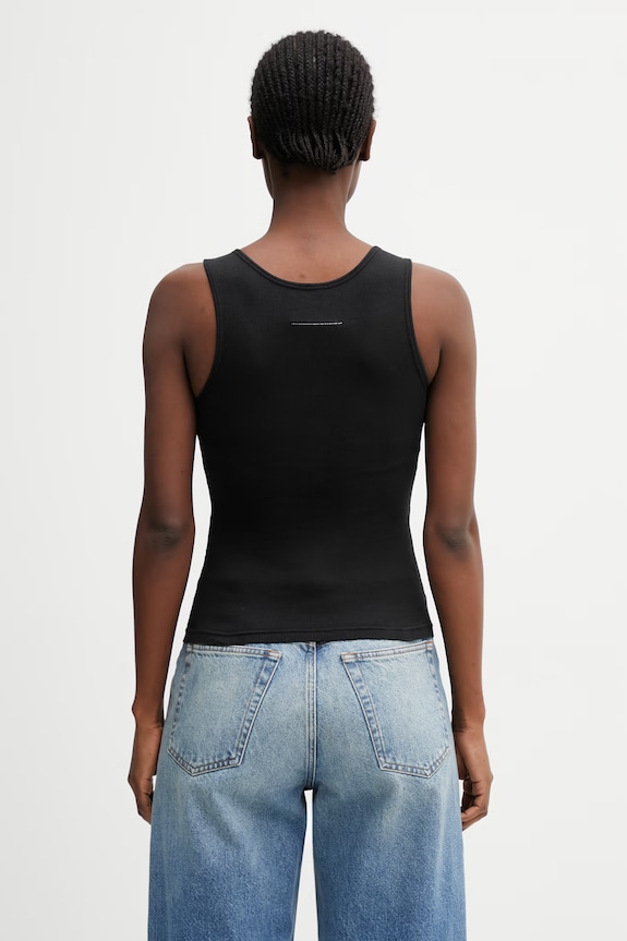 Oblečení MM6 Maison Margiela top dámský S52NL0075.M20054.900 černá