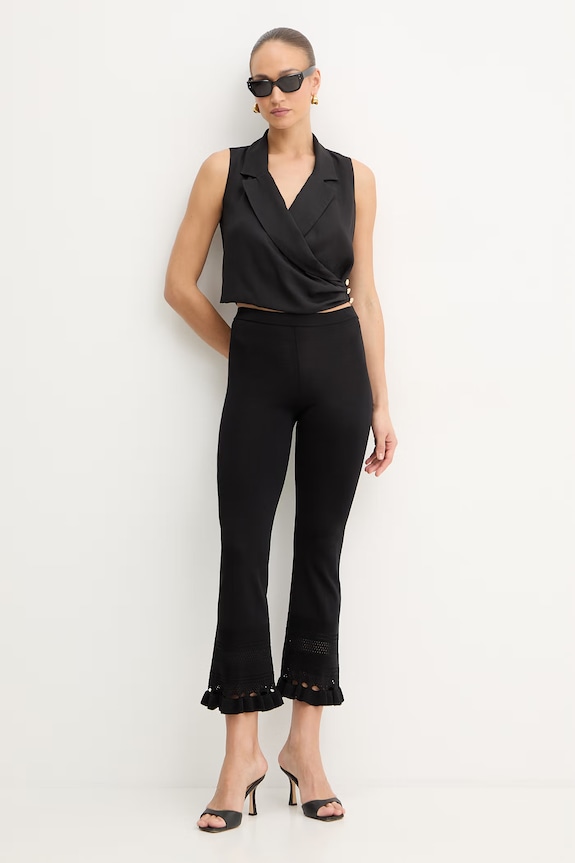 Μπλουζάκι Fracomina FR26ST2018W41201 μαύρο SS26