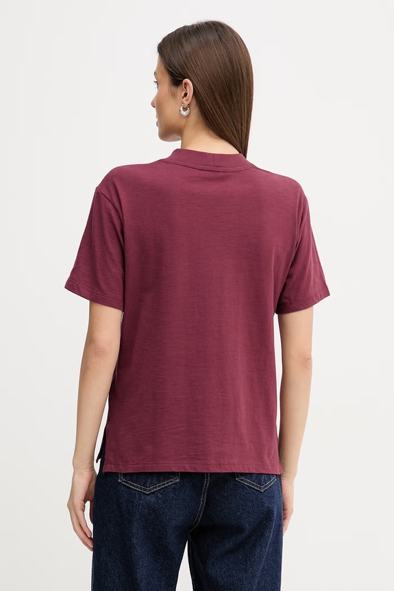 Oblečenie Bavlnené tričko United Colors of Benetton 3BVXD10BY burgundské