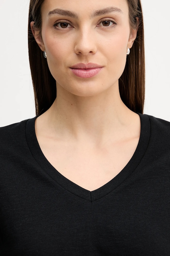 United Colors of Benetton tricou din bumbac negru 3BVXD4020