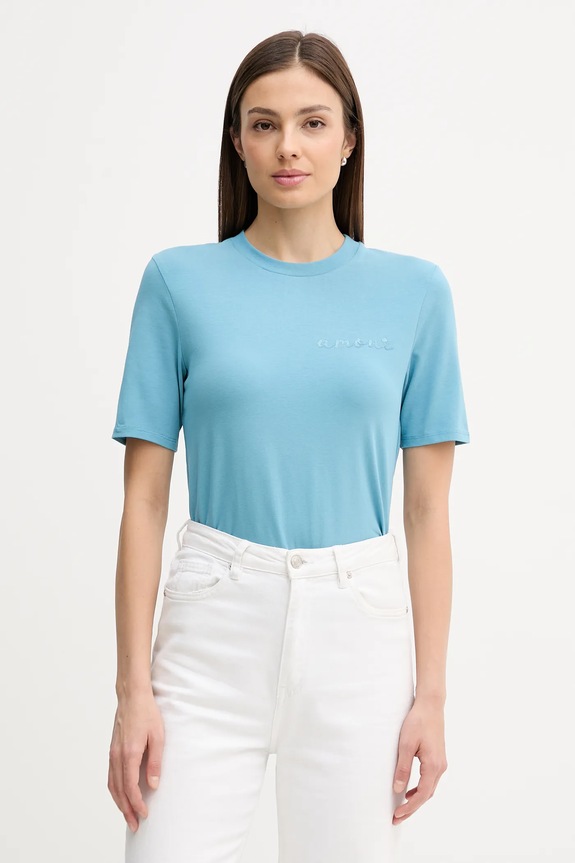 Tričko United Colors of Benetton nášivka modrá 3ECMD10C6
