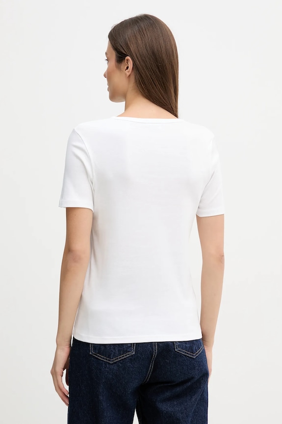 Îmbrăcăminte United Colors of Benetton tricou din bumbac 3GA8E16A2 alb
