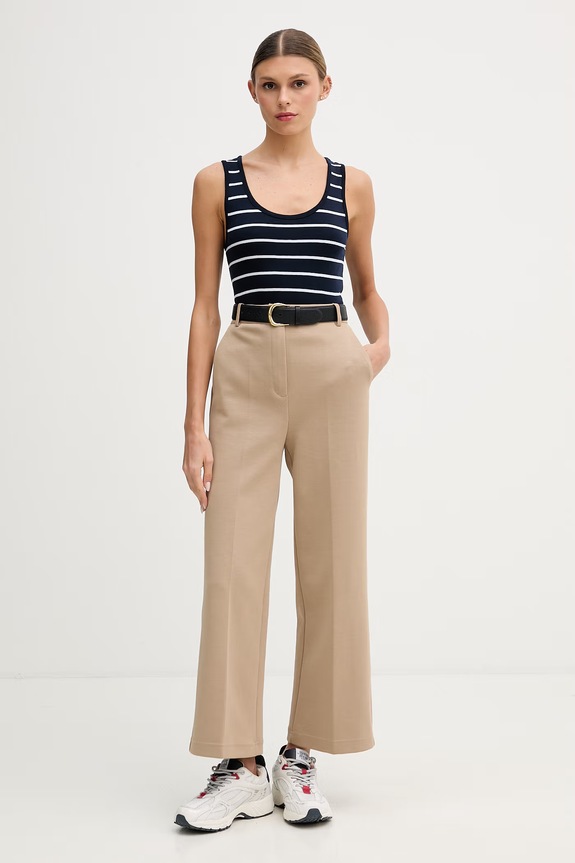 United Colors of Benetton dámsky bavlnený top 339PDH018 tmavomodrá SS26
