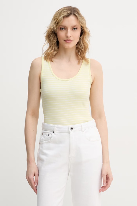 United Colors of Benetton top damski bawełniany zielony 339PDH018