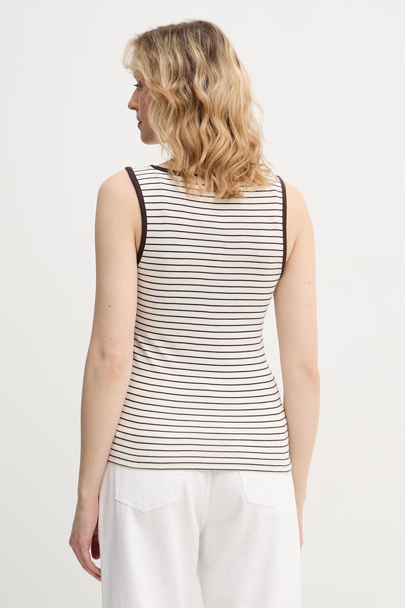 Îmbrăcăminte United Colors of Benetton Top de femei din bumbac 339PDH018 maro