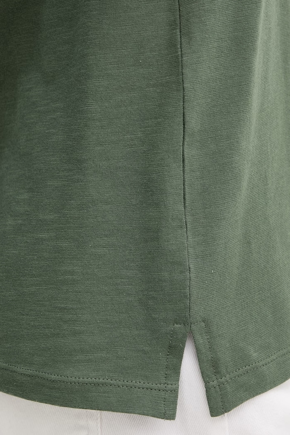 United Colors of Benetton top damski bawełniany 3BVXDH01A zielony