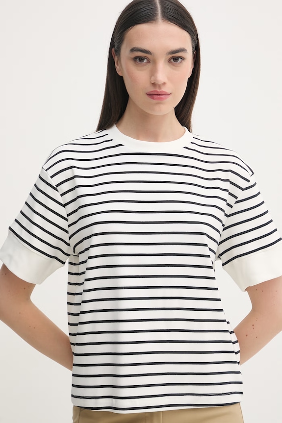 United Colors of Benetton tricou pentru femei, cu adaos de bumbac negru 3FLCD10CG