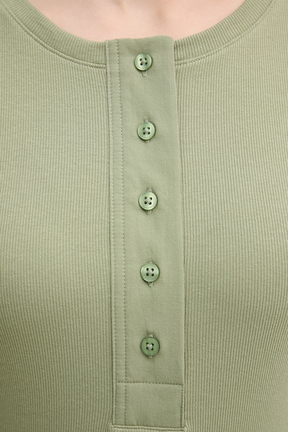 United Colors of Benetton tričko dámské bavlněné s elastanem 3O4YD10CC zelená