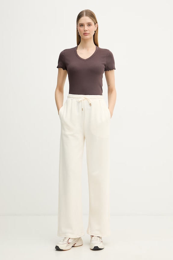 United Colors of Benetton t-shirt Γυναικείο βαμβακερό 3O4YD4028 καφέ SS26