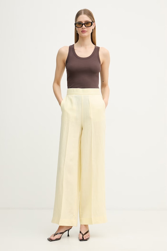 United Colors of Benetton ženski top iz bombaža z elastanom 3O4YDH01B rjava SS26