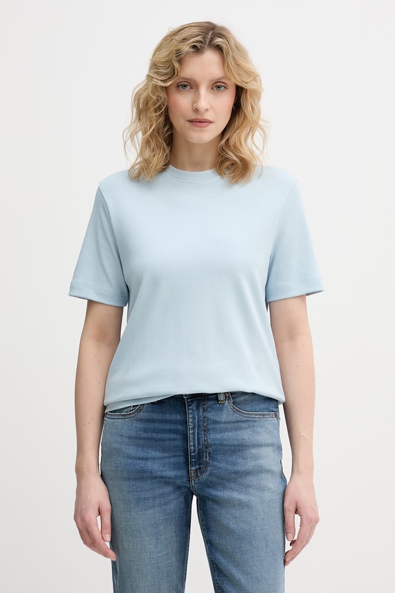 United Colors of Benetton tricou pentru femei, din bumbac albastru 3T5BD10CA