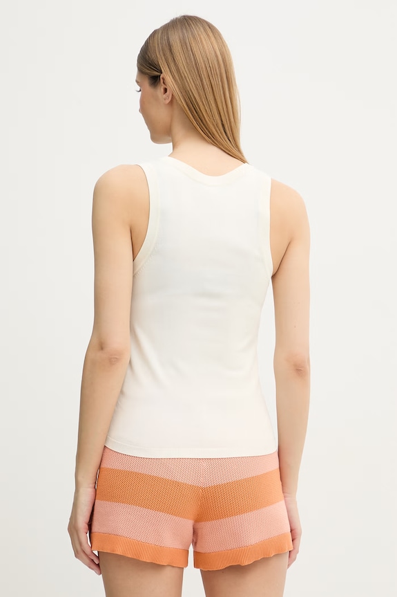 Îmbrăcăminte United Colors of Benetton top pentru femei, cu vâscoză 198XDH01I bej