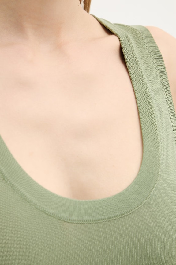 United Colors of Benetton top pentru femei, cu vâscoză 198XDH01I verde