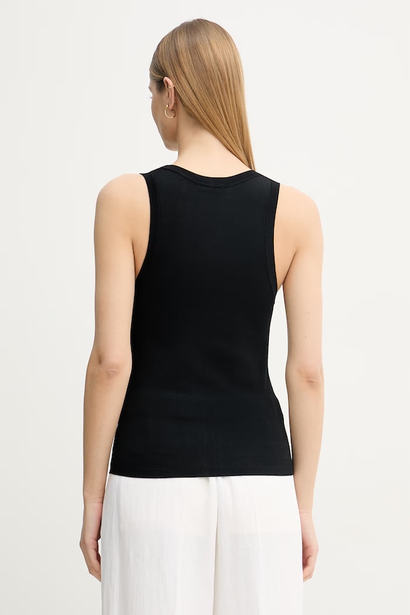 Îmbrăcăminte United Colors of Benetton top pentru femei, cu vâscoză 198XDH01I negru