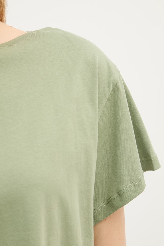 United Colors of Benetton tricou basic pentru femei, din bumbac 3096D10CP verde
