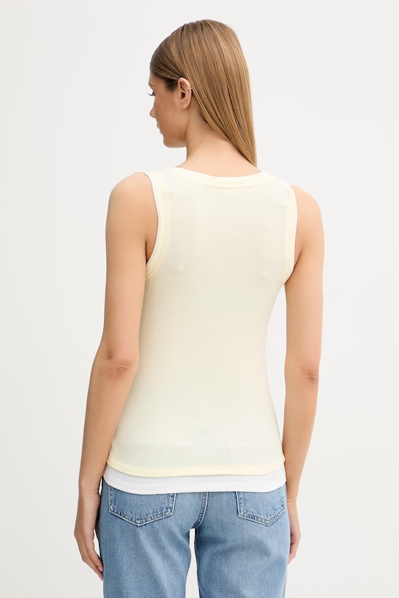 Oblačila United Colors of Benetton top ženski viskozen 32YDDH01C rumena