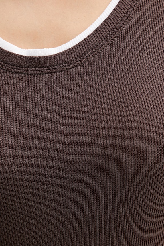 United Colors of Benetton top ženski viskozen 32YDDH01C rjava