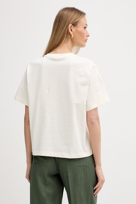 Ρούχα United Colors of Benetton t-shirt γυναικείο βαμβακερό 3ECPD10CT μπεζ