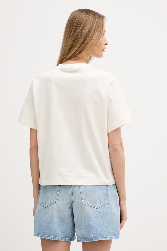 Ρούχα United Colors of Benetton t-shirt γυναικείο βαμβακερό 3ECPD10CT μπεζ