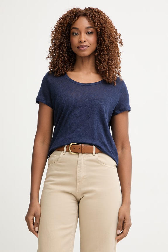 United Colors of Benetton tricou pentru femei, din in bleumarin 3TKED10D8