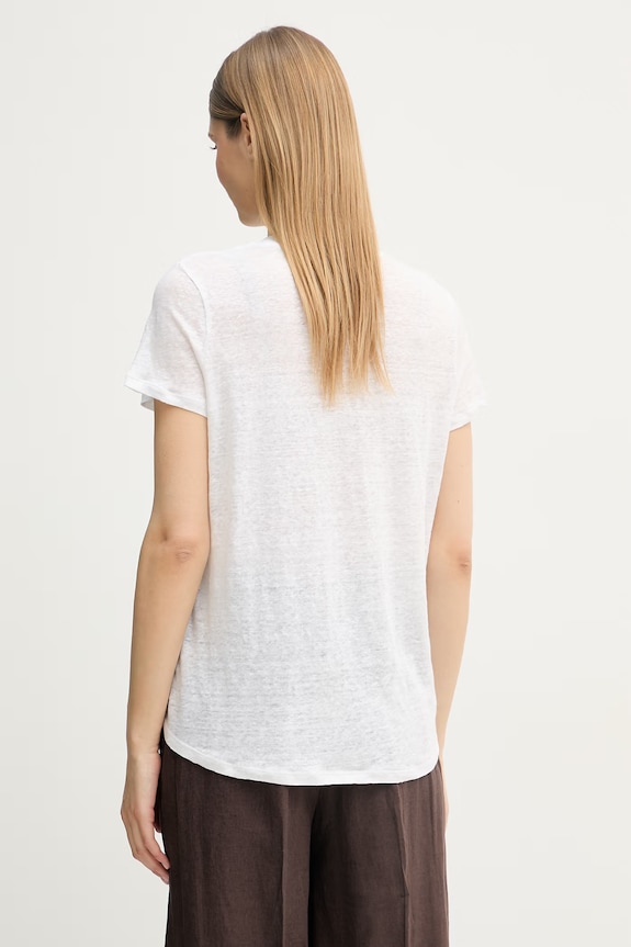 Îmbrăcăminte United Colors of Benetton tricou pentru femei, din in 3TKEE1009 alb