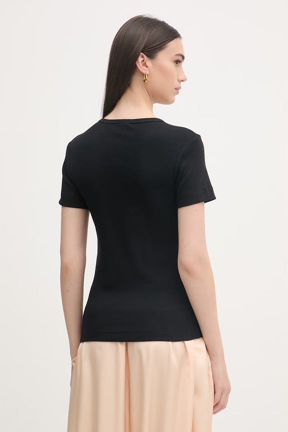 Îmbrăcăminte Pinko tricou pentru femei, din bumbac cu elastan 106815.A3AL negru
