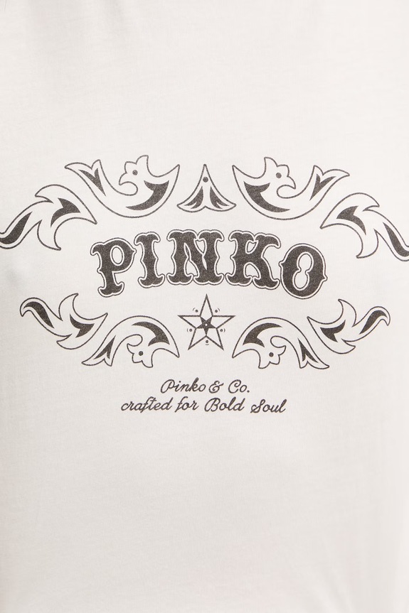 Pinko tričko dámske bavlnené 106902.A3C2 béžová