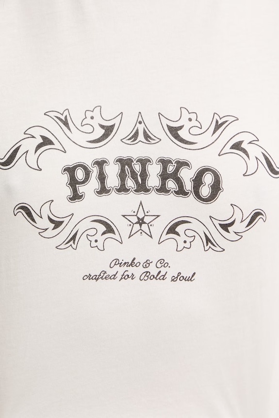 Pinko tričko dámske bavlnené 106902.A3C2 béžová