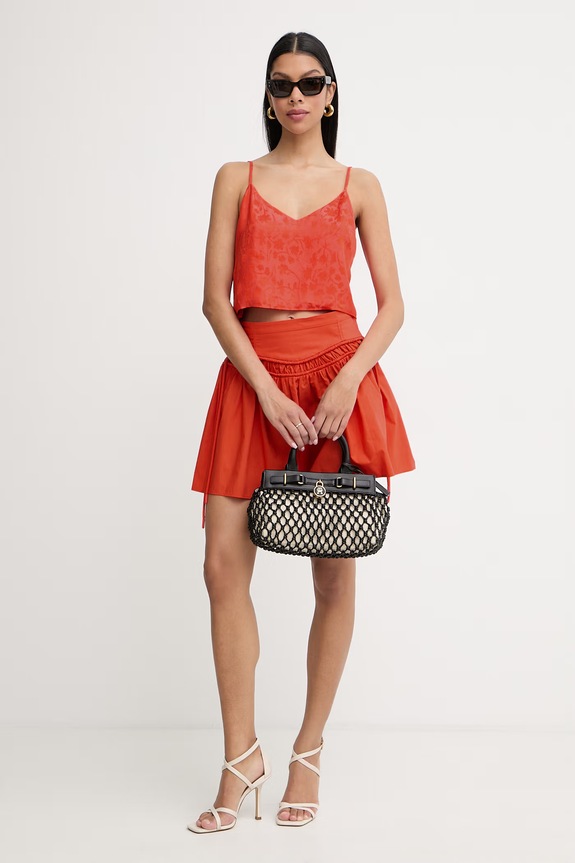 Pinko блуза с презрамки дамска с модал 106869.A3AN оранжев SS26