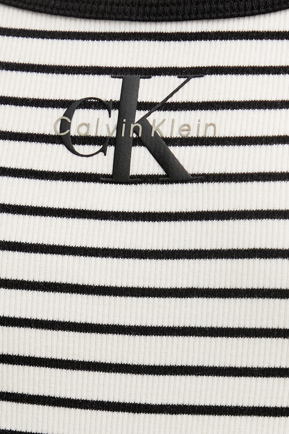 Calvin Klein Jeans top pentru femei, din bumbac cu elastan LV047F832G bej