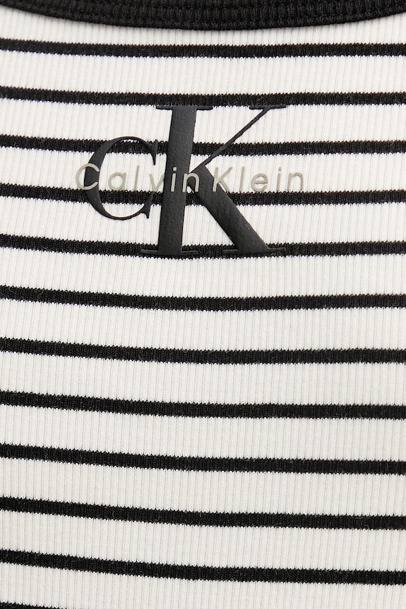 Calvin Klein Jeans top pentru femei, din bumbac cu elastan LV047F832G bej