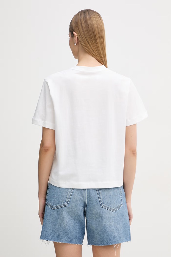 Odjeća Calvin Klein Jeans majica za žene od pamuka LV047F801G bijela