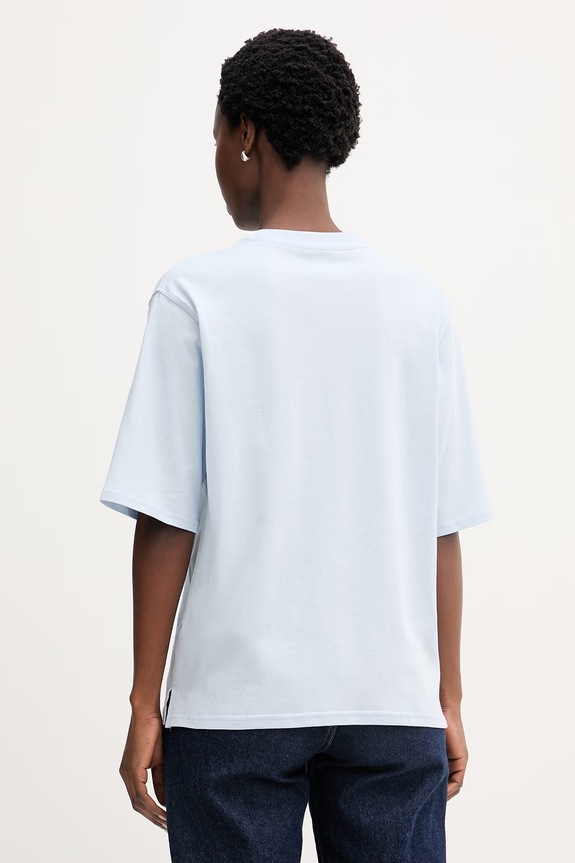 Oblečenie Calvin Klein Jeans tričko dámske bavlnené LV047F804G modrá