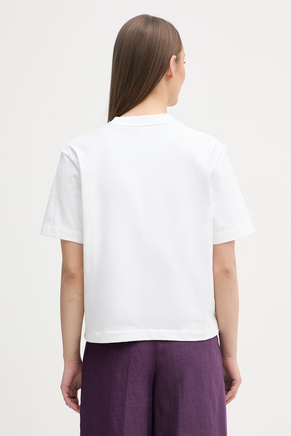 Oblečenie Calvin Klein Jeans tričko dámske bavlnené LV047F806G biela