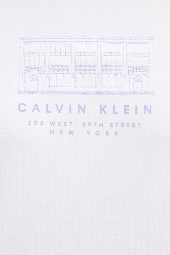 Calvin Klein Jeans tričko dámske bavlnené LV047F806G biela