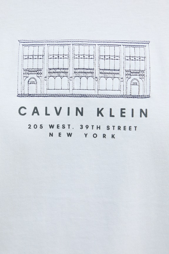 Calvin Klein Jeans tričko dámske bavlnené LV047F806G modrá