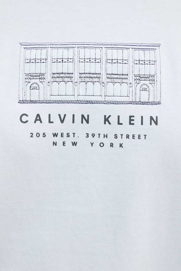 Calvin Klein Jeans tričko dámske bavlnené LV047F806G modrá