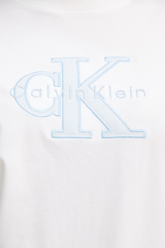 Calvin Klein Jeans t-shirt basic damski bawełniany LV047F829G biały