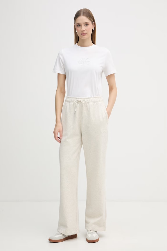 Calvin Klein Jeans t-shirt damski bawełniany LV047F831G biały SS26