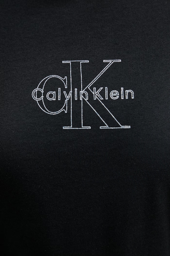 Calvin Klein Jeans Majica ženska od pamuka LV047F831G crna