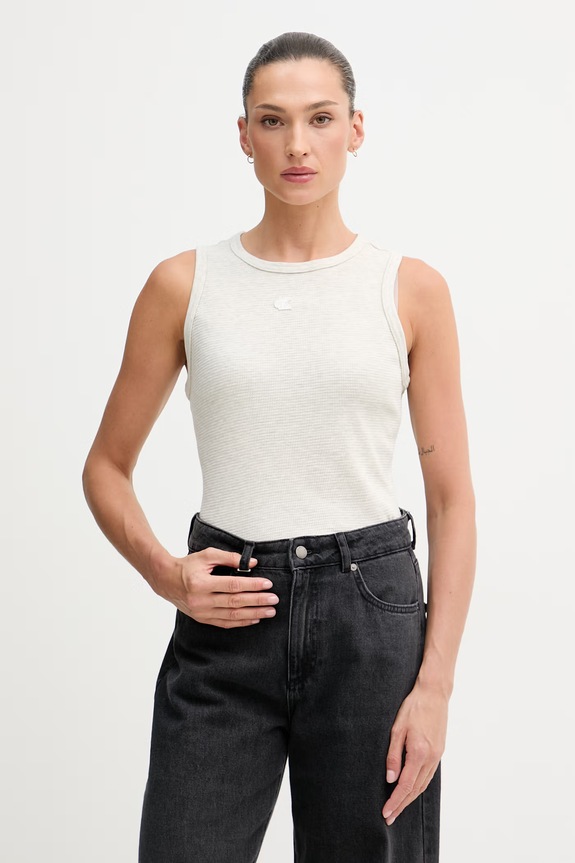 Calvin Klein Jeans top pentru femei gri LV047F232G