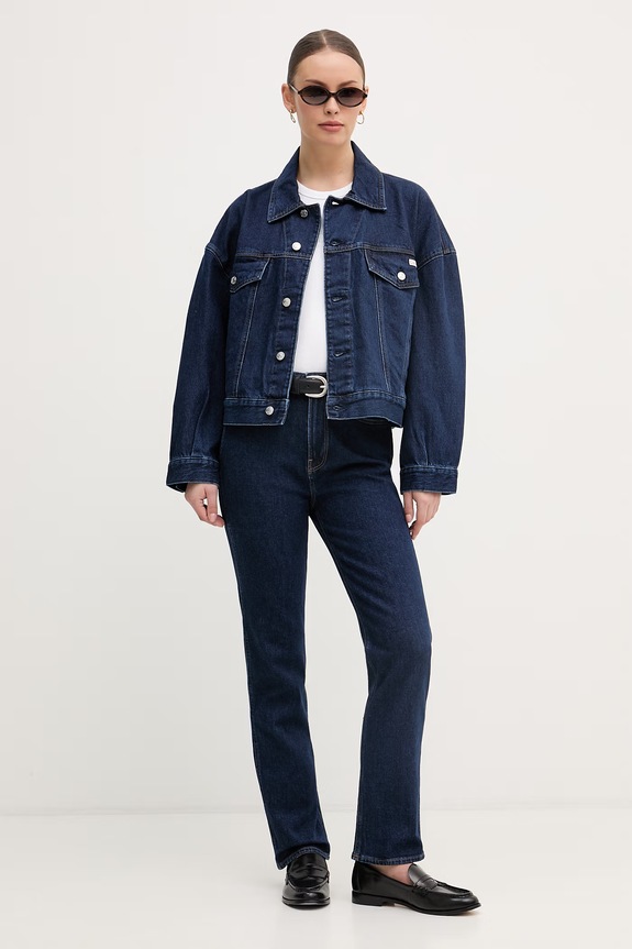 Calvin Klein Jeans top dámsky s bavlnou LV047F239G béžová SS26