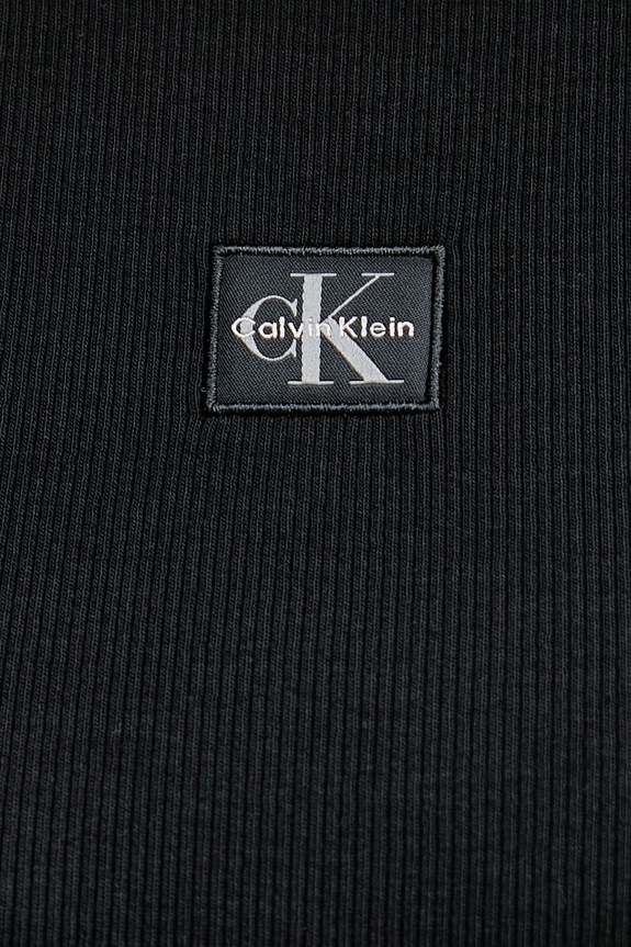 Calvin Klein Jeans top dámsky bavlnený s elastanom LV047F246G čierna