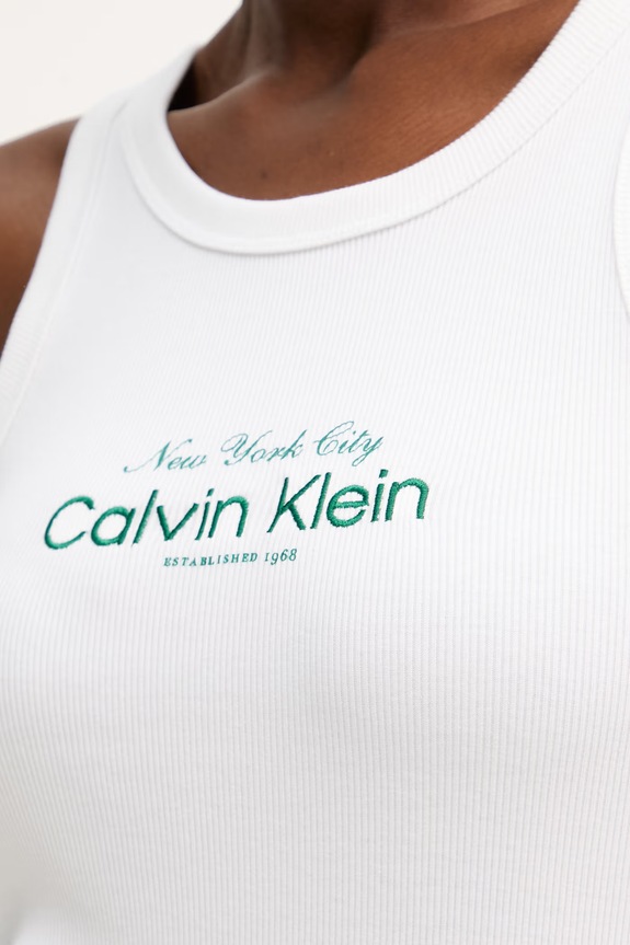 Calvin Klein Jeans top dámsky LV047F816G biela