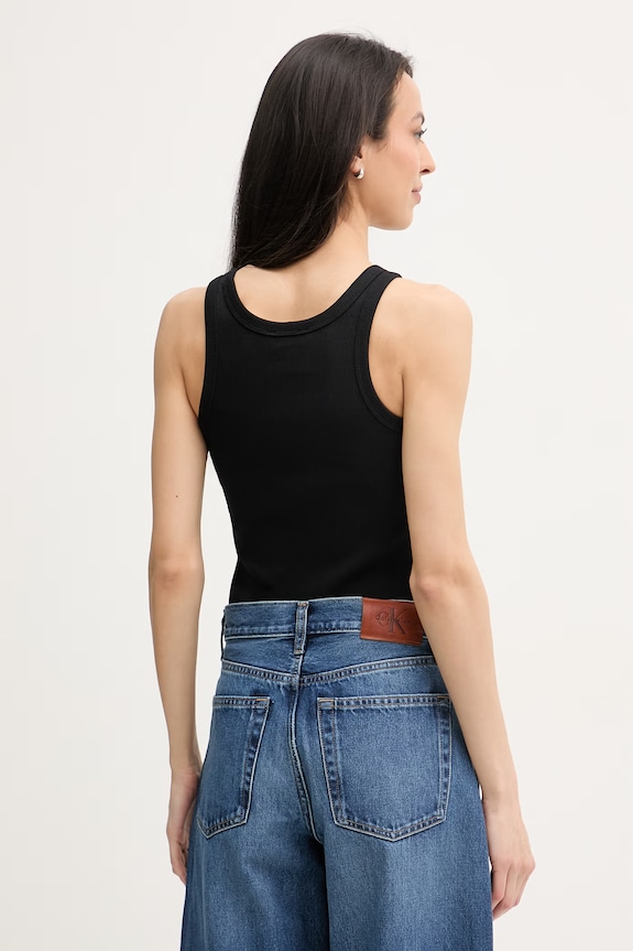 Îmbrăcăminte Calvin Klein Jeans top pentru femei LV047F816G negru