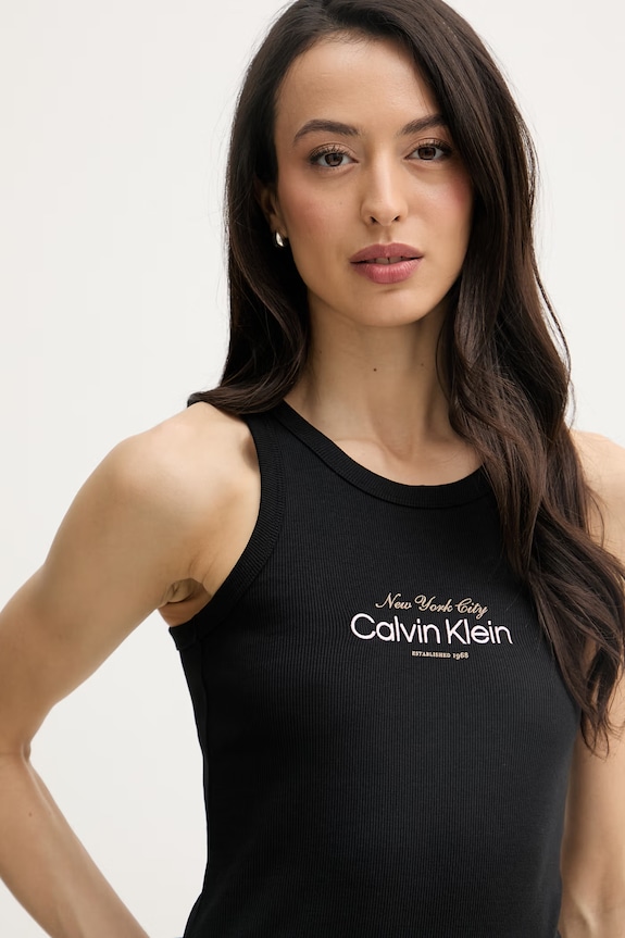 Calvin Klein Jeans top pentru femei negru LV047F816G