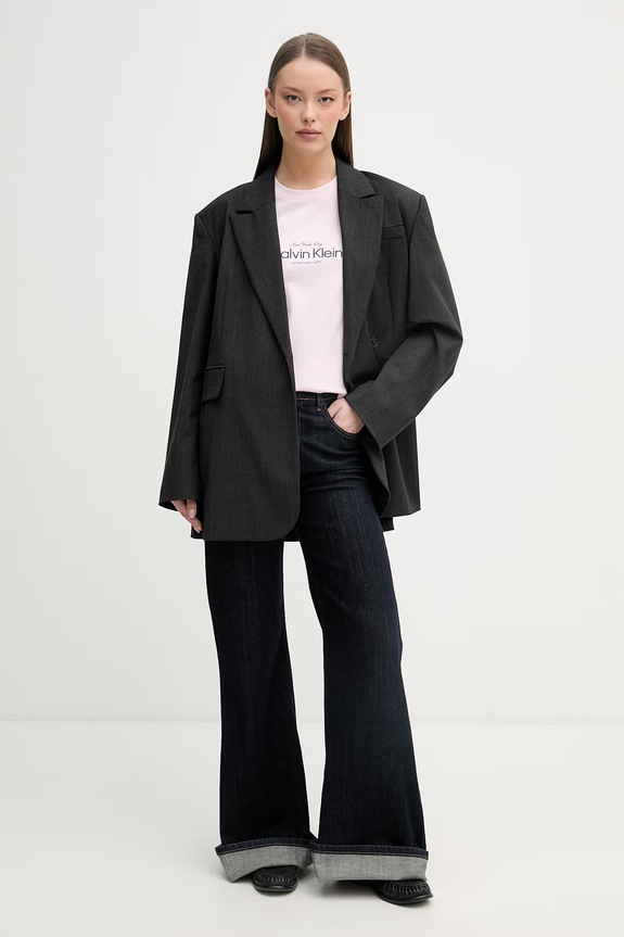 Calvin Klein Jeans tricou pentru femei, din bumbac LV047F810G roz SS26
