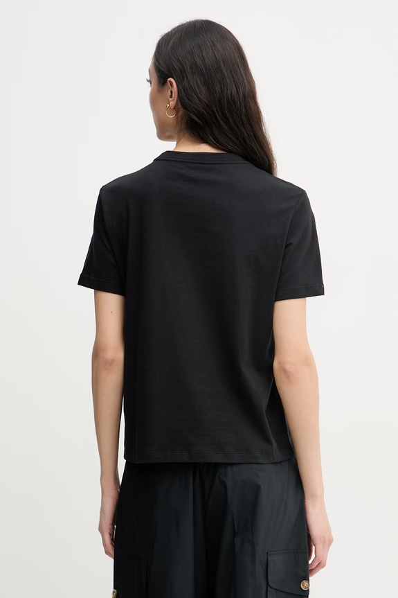 Oblečenie Calvin Klein Jeans tričko dámske bavlnené LV047F810G čierna
